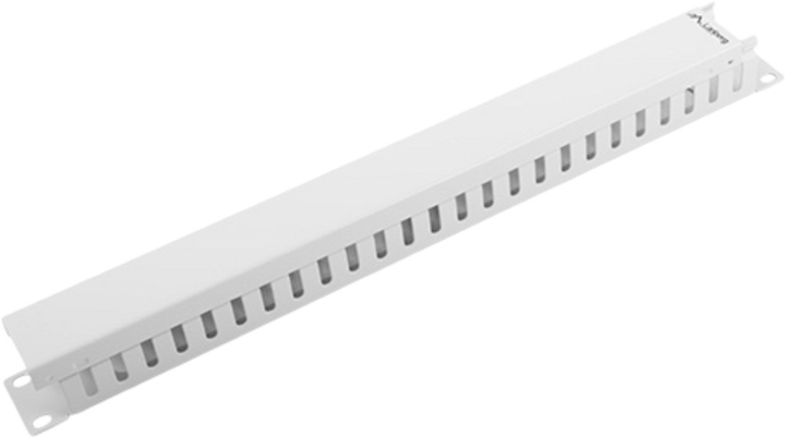 Organizer kablowy Lanberg 19" 1U Type A Grey (AK-1201-S) - obraz 1