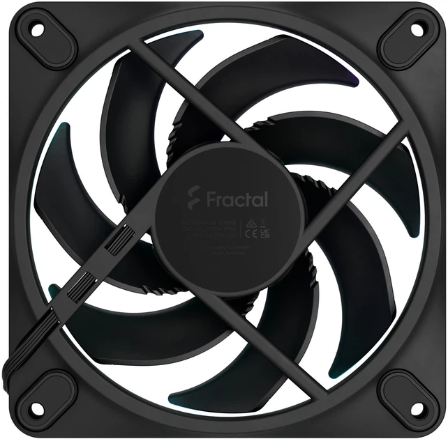 Вентилятор Fractal Design Momentum 12 RGB Black (7340172708889) - зображення 4