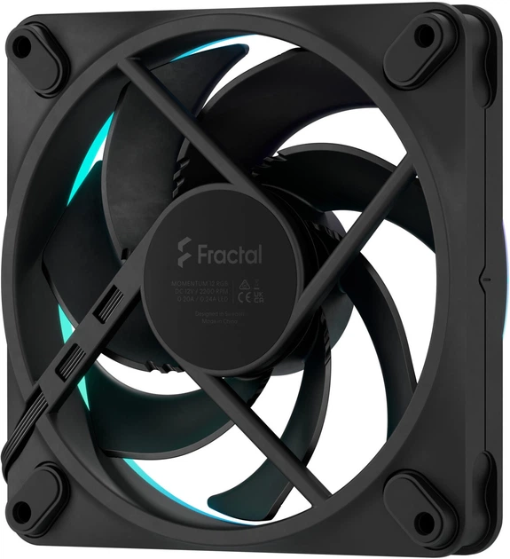 Вентилятор Fractal Design Momentum 12 RGB Black (7340172708889) - зображення 5