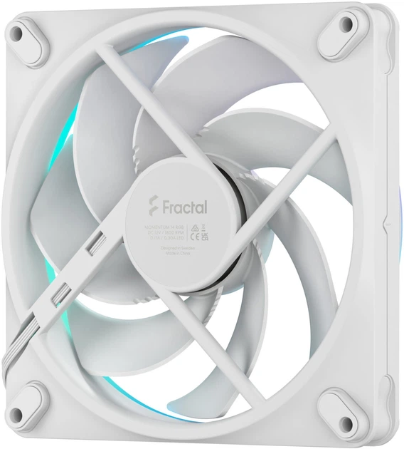 Вентилятор Fractal Design Momentum 14 RGB White (FD-F-MR1-1402) - зображення 5