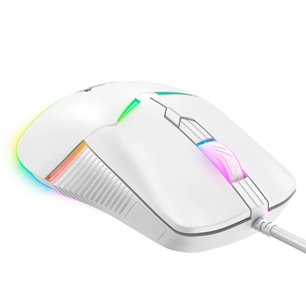 Миша Onikuma RGB Wired Gaming Mouse CW929 |400/800/1600/3200/6400 DPI| Колір white - изображение 7