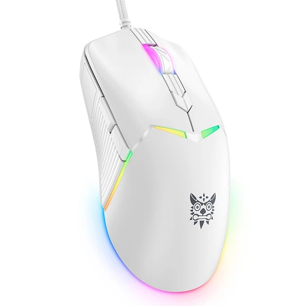 Миша Onikuma RGB Wired Gaming Mouse CW929 |400/800/1600/3200/6400 DPI| Колір white - изображение 5