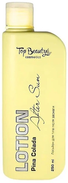 Лосьон для тела после загара Top Beauty с алоэ вера, д-пантенолом и маслом конопли, Пина Колада 250 мл - Фото 1 Лосьон для тела после загара Top Beauty с алоэ вера, д-пантенолом и маслом конопли, Пина Колада 250 мл - изображение 1