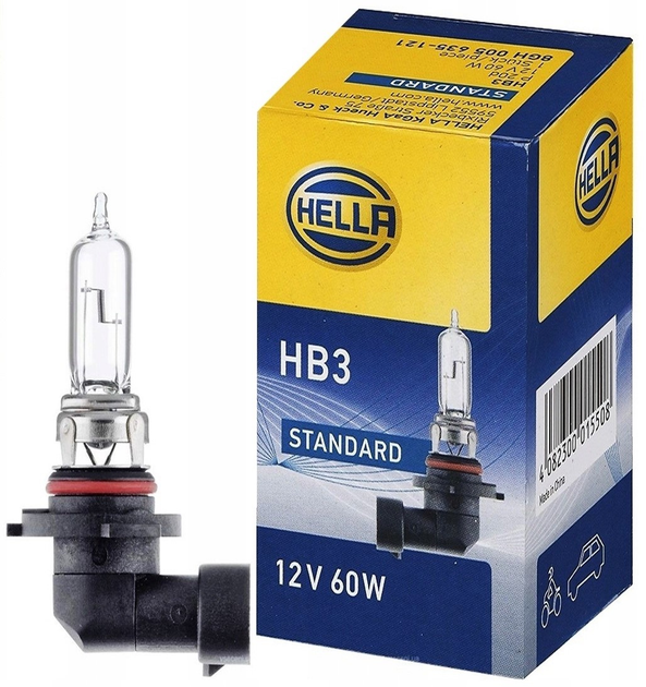 Автомобільна лампа Hella Standard HB3 60 Вт 12 В (8GH005635121) - зображення 1
