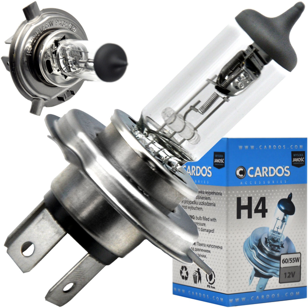 Żarówka samochodowa Cardos Accessories H4 12V 60/55 W (K2 AH416) - obraz 3