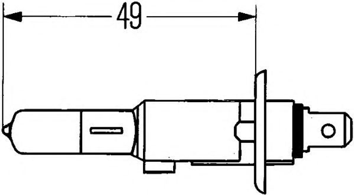 Автомобільна лампа Hella Standard H1 55 Вт 12 В (8GH002089133) - зображення 3