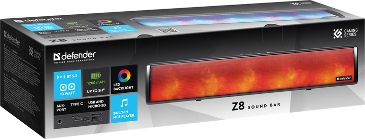 Акустика Defender SoundBar Z8 10Вт (65118) (7055872) - изображение 5