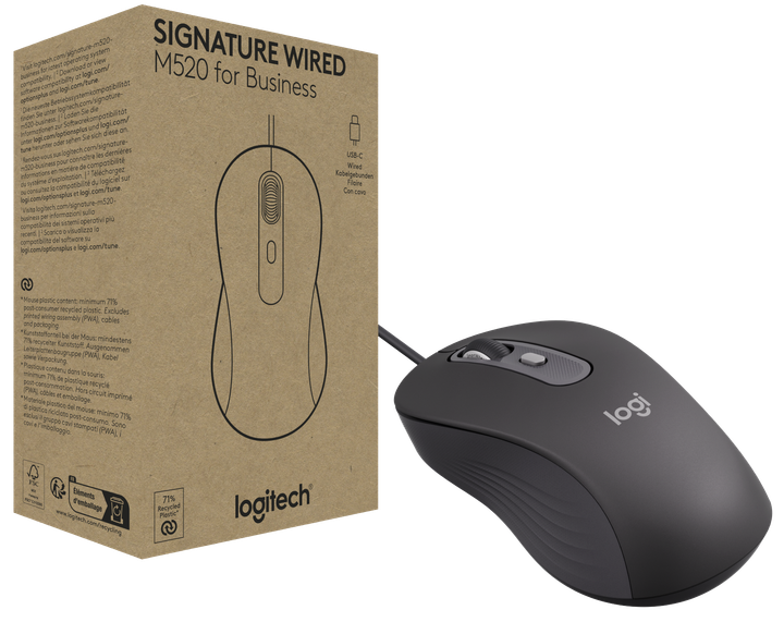 Миша Logitech Signature M520 for Business - GRAPHITE (910-007511) (7129734) - Фото 1 Миша Logitech Signature M520 for Business - GRAPHITE (910-007511) (7129734) - изображение 1