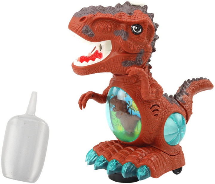 Dinozaur LEAN Toys Tyranozaur na baterie Brązowy 19738 (5905991011132) - obraz 3