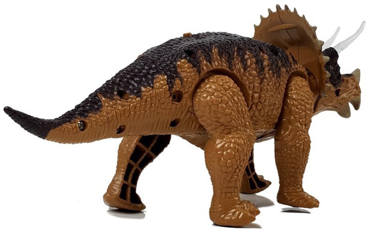 Динозавр LEAN Toys Трицератопс на батарейках Жовтий 6638 (5904665998335) - зображення 5