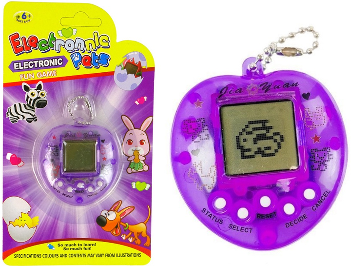 Електронна гра LEAN Toys Тамагочі – звірятко Фіолетовий 12678 (5905214977160) - зображення 2