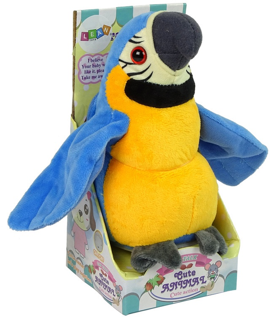 Папуга LEAN Toys, що говорить, Синій 9990 (5904204758482) - зображення 1