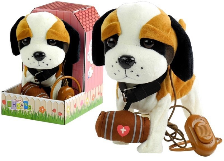 Песик LEAN Toys Сенбернар на повідку та з будкою 3975 (5902808159698) - зображення 2