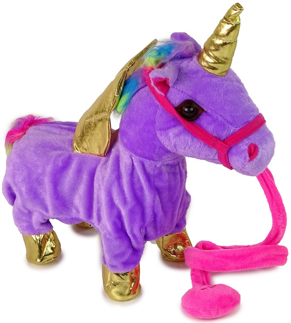 Єдиноріг LEAN Toys із золотими крилами Фіолетовий 12687 (5905214977252) - зображення 2