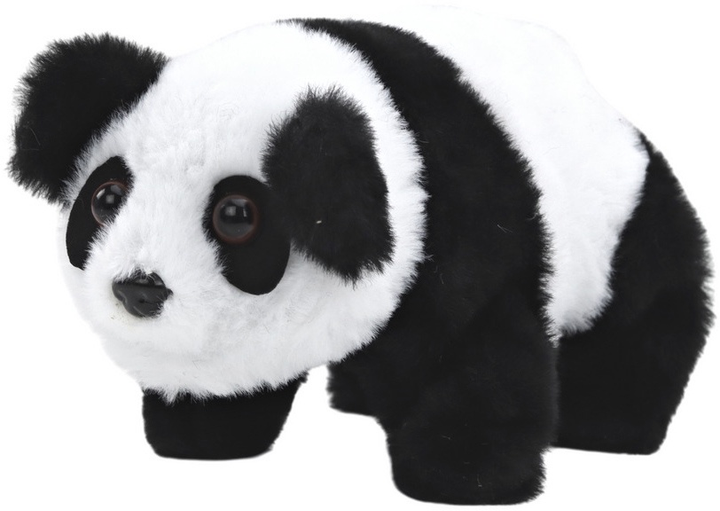 Panda LEAN Toys w transporterze Różowy Niebieski 17613 (5905991004622) - obraz 4