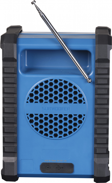 Odbiornik radiowy Denver WRB-60 Black/Blue (5706751073649) - obraz 4
