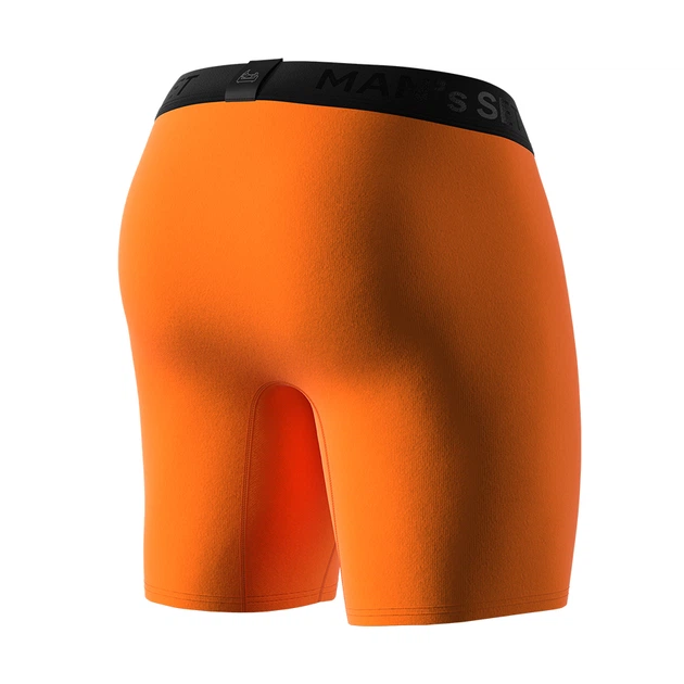 Боксери чоловічі анатомічні MAN SET Anatomic Long w/skew fly Plus Black Series 8XL Помаранчевий - зображення 5