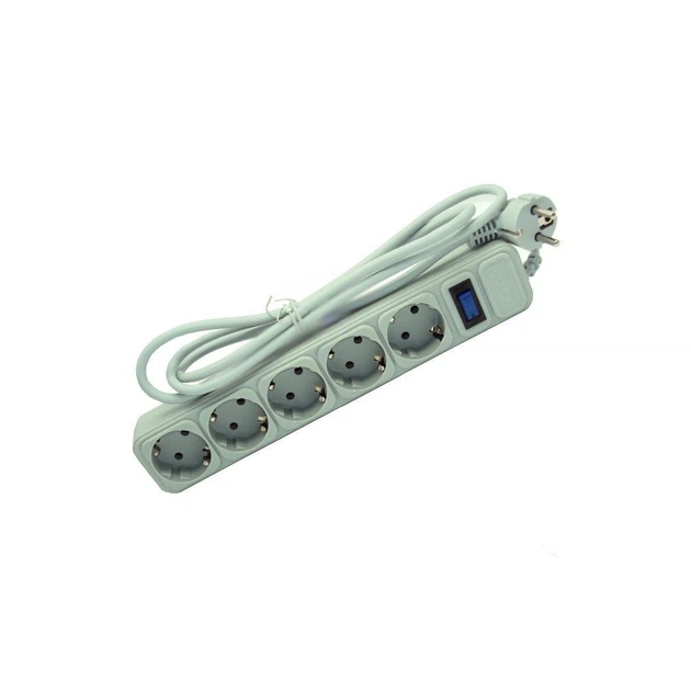 Фото - Сетевой фильтр / удлинитель MERLION Мережевий фільтр живлення 5 розеток, 3 м (G530)