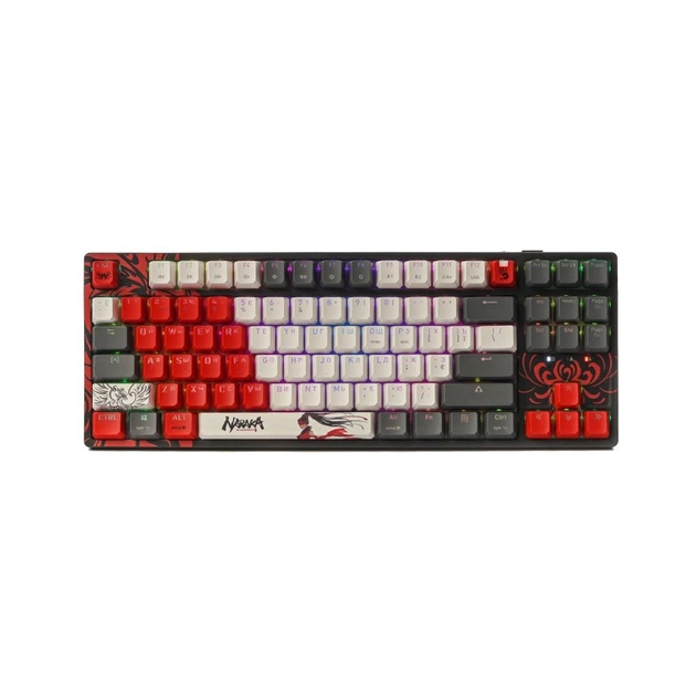 Клавиатура A4Tech Bloody WS87 Naraka Wireless/Bluetooth Black/Red