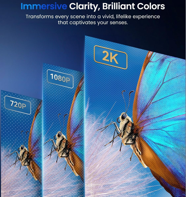 Монітор портативний 17.3" EVICIV 2K IPS 144Гц Б/В - зображення 3