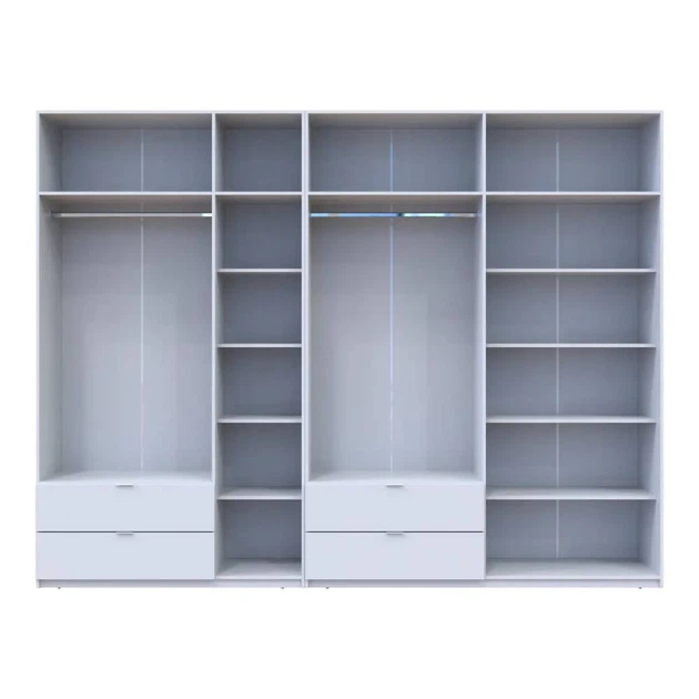 Шкаф для одежды Doros Лукас Белый 3+4 ДСП 315х50х240 DRS-011689 (42005134) - изображение 5