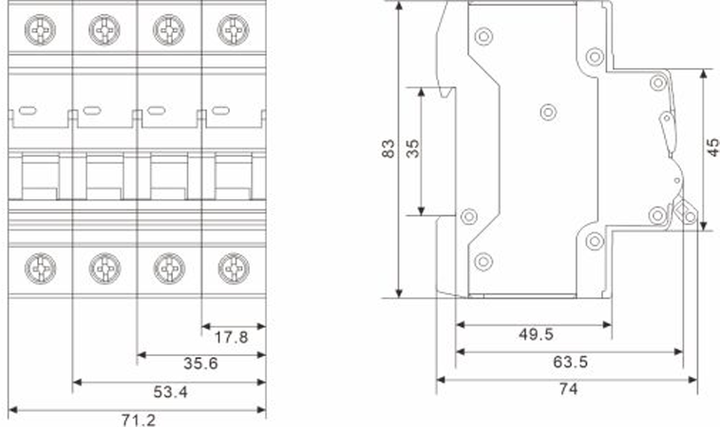Автоматический выключатель TosunLux TSB3-63 1P C32 6 kA - Фото 2 Автоматический выключатель TosunLux TSB3-63 1P C32 6 kA - изображение 2