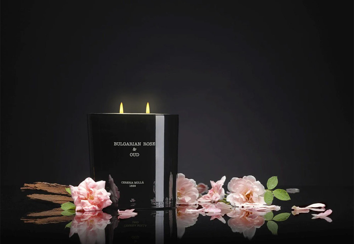 Аромасвічка Cereria Molla Premium Bulgarian Rose & Oud 230 г (8424405055441) - зображення 4