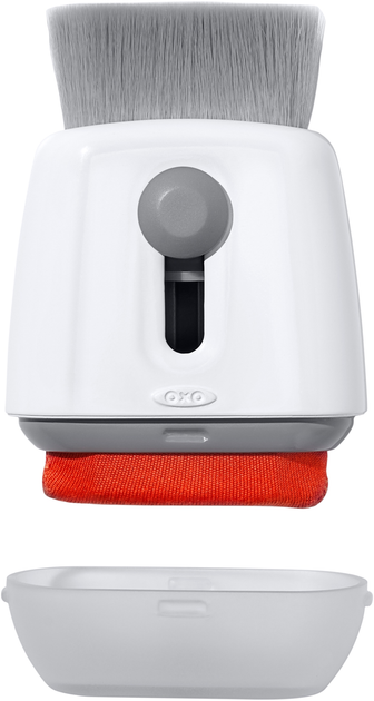 Щіточка для чищення електроніки Oxo Good Grips 2в1 сіро-червона (719812686172) - зображення 2