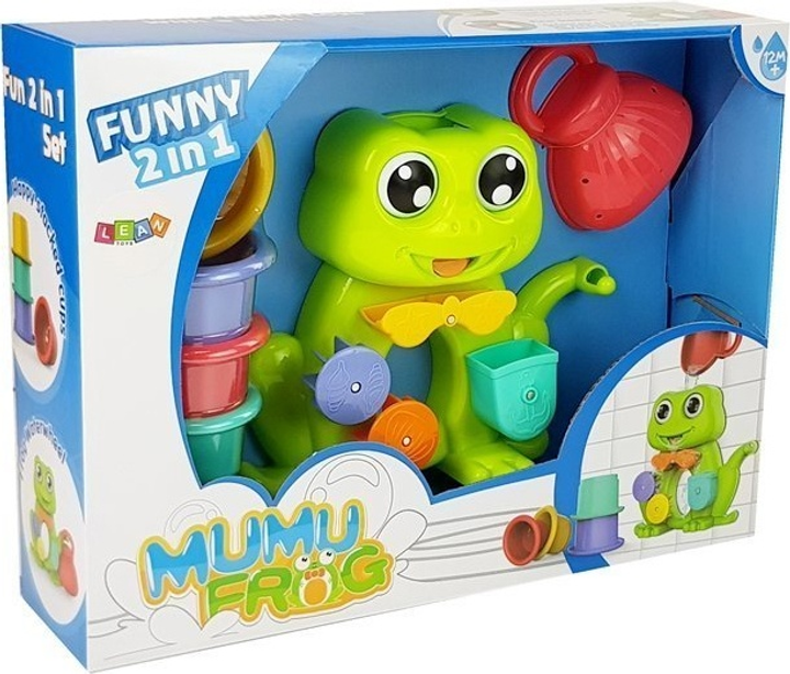 Zestaw do kąpieli LEAN Toys Żabka z wiaderkami 7086 (5904665996270) - obraz 1