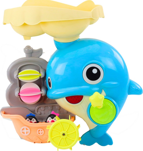 Zestaw do kąpieli LEAN Toys Delfin Niebieski 20147 (5905991023319) - obraz 3