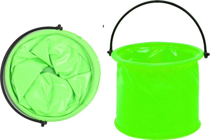 Wiaderko LEAN Toys składane Zielone 20208 (5905991023937) - obraz 2