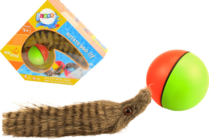 Zabawka do kąpieli LEAN Toys Fretka z piłką 20545 (5905991028314) - obraz 2