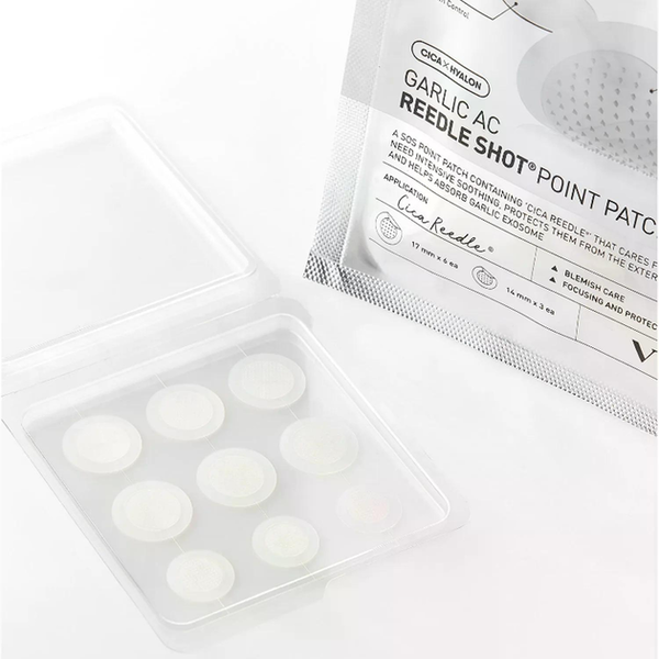 Точечные патчи VT Cosmetics Garlic AC Reedle Shot Point Patch с микроиглами от прыщей 9 шт - изображение 3