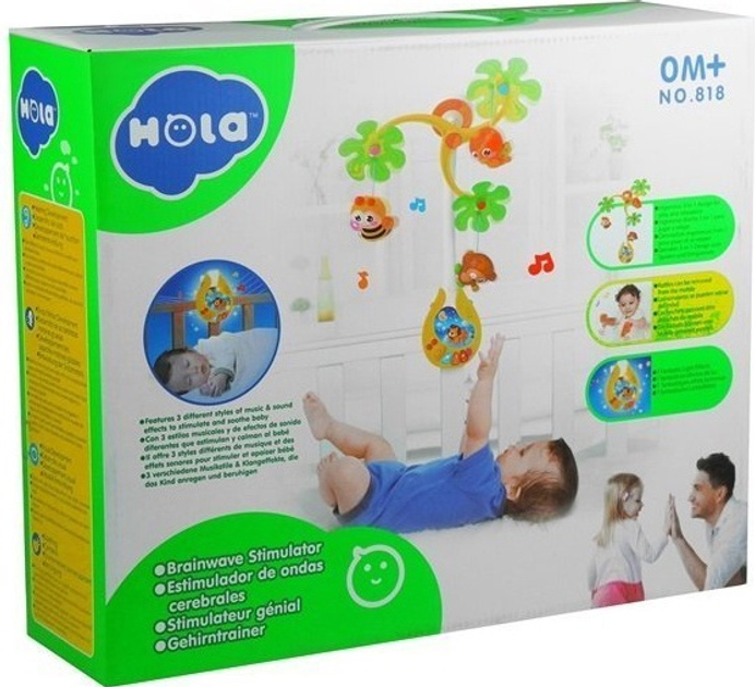 Karuzela z grzechotkami dla maluszka LEAN Toys Pozytywka 3599 (5902808157083) - obraz 1