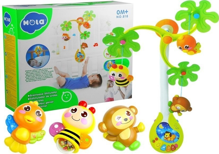 Karuzela z grzechotkami dla maluszka LEAN Toys Pozytywka 3599 (5902808157083) - obraz 2