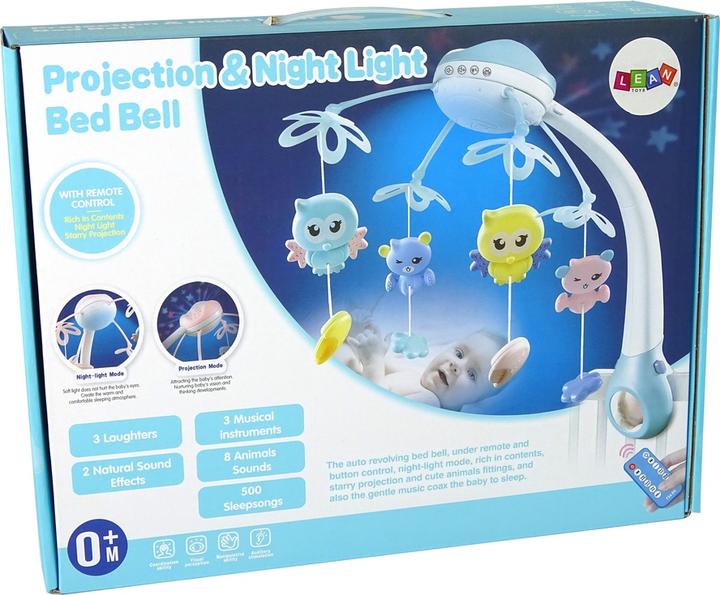 Karuzela do łóżeczka LEAN Toys Niebieska 20464 (5905991027515) - obraz 1