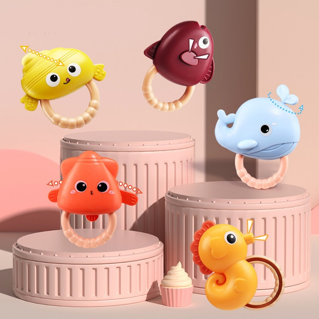 Karuzela do łóżeczka LEAN Toys Czerwona 20465 (5905991027522) - obraz 4
