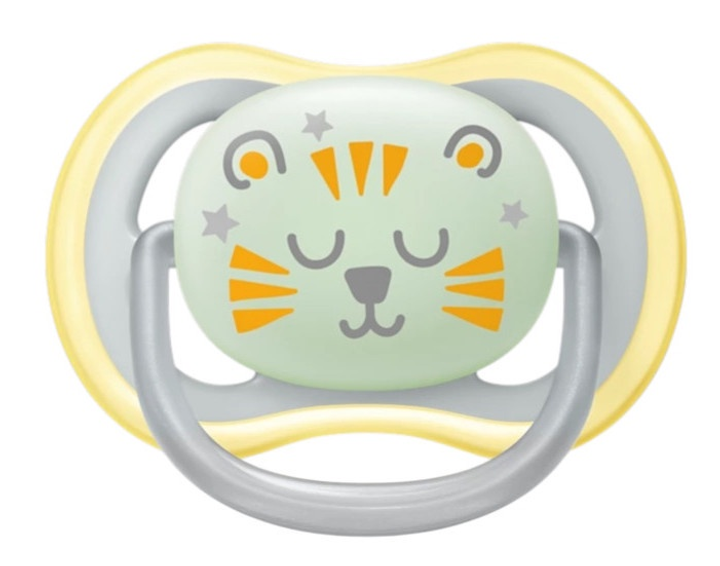 Пустушка ортодонтична Philips AVENT Ultra Air Nighttime 18м+ 2 шт SCF376/01 (8710103982708) - зображення 3