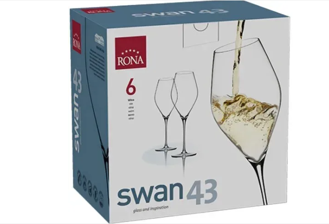 Набір келихів для вина 430 мл-6 шт Rona Swan - зображення 2