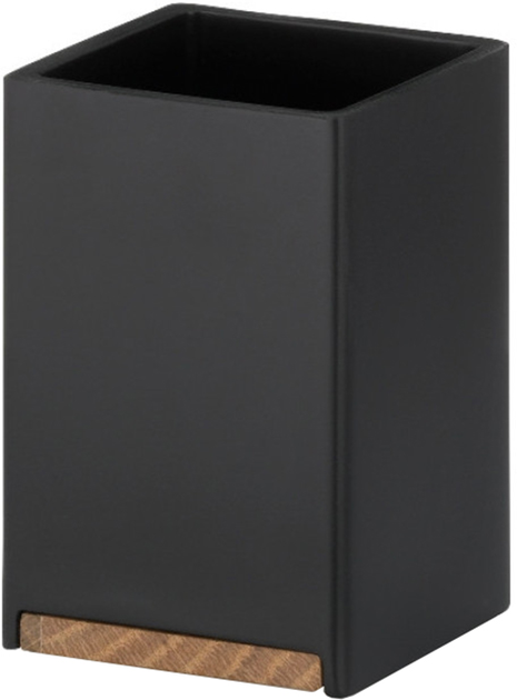 Kubek toaletowy Kela Cube czarny (23687) (4025457236877) - obraz 1