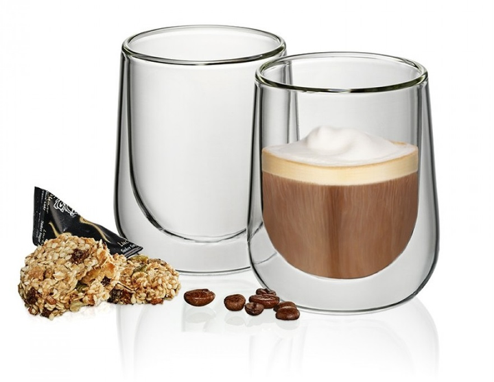 Zestaw szklanek Kela Fontana do cappuccino (12404) 2 szt x 180 ml (4025457124044) - obraz 2