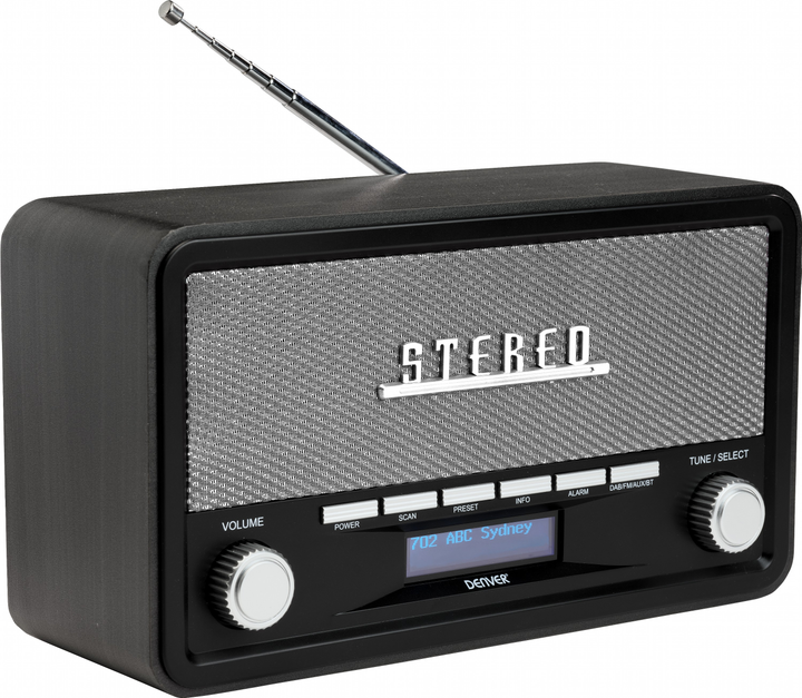 Odbiornik radiowy Denver DAB-18 Darkgrey (5706751042867) - obraz 3