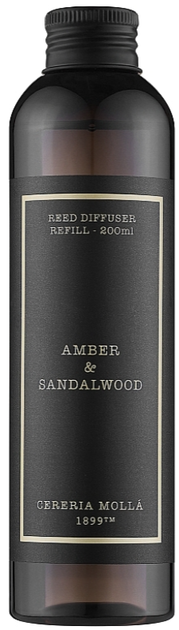 Zapas do dyfuzora Cereria Molla Amber & Sandalwood 200 ml (8424405013472) - obraz 1