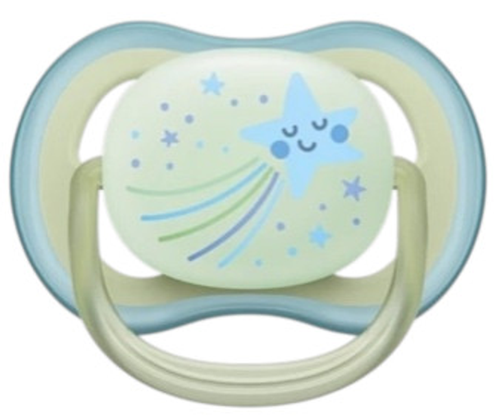 Smoczek ortodontyczny Philips AVENT Ultra Air Nighttime 0-6m 2 szt SCF376/18 (8720689016667) - obraz 3