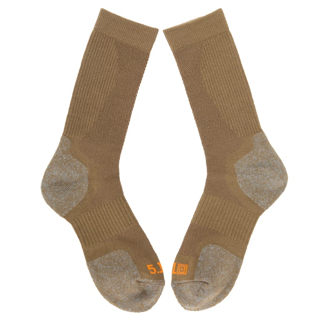 Носки тактические 5.11 Slip Stream Crew Sock S Dark Coyote - изображение 2
