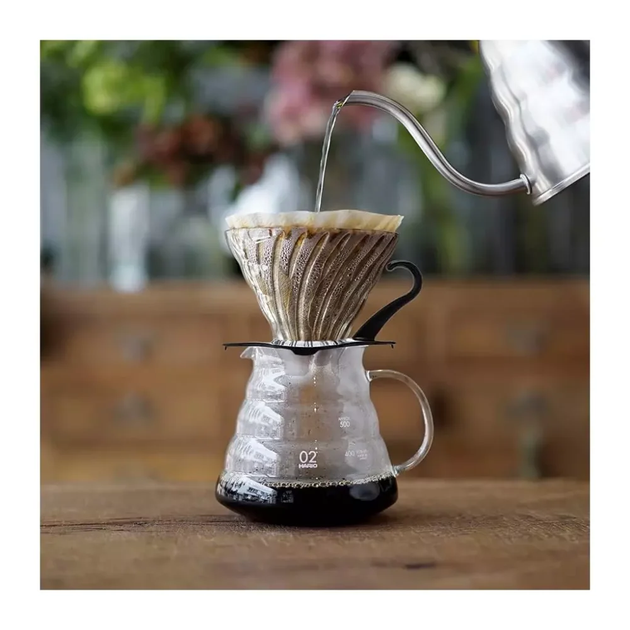 Dripper Hario Drip V60-03 szklany Czarny (4977642730151) - obraz 4