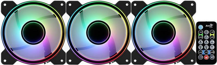 Вентилятор AeroCool Mirage 12 ARGB Pro (ACF3-MR10227.11), 120х120х25 мм, 6-Pin Чорний - изображение 4