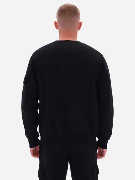 Світшот чоловічий Reebok Peter Cargo Pocket Crewneck 100240684 M Чорний (1200175360742) - зображення 2