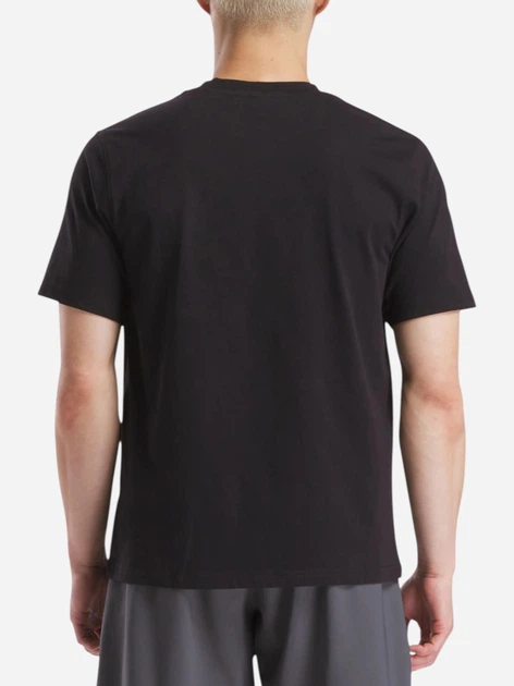 Koszulka męska bawełniana Reebok Cody Small Logo Crew Neck S 100240910 M Czarna (1200175470762) - obraz 2