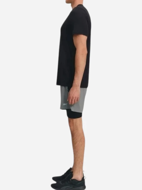 Футболка спортивна довга чоловіча Reebok Jimmy Vector Standar 100242102 XL Чорна (1200175851356) - зображення 3